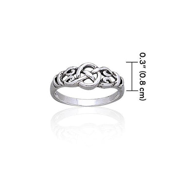 Celtic Knotwork Sterling Silver Ring TR1768 - Jewelry